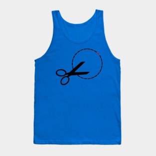 Cut here with scissors Tank Top